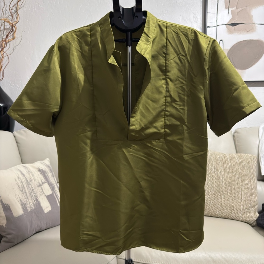 Olive Green Men's Shirt
